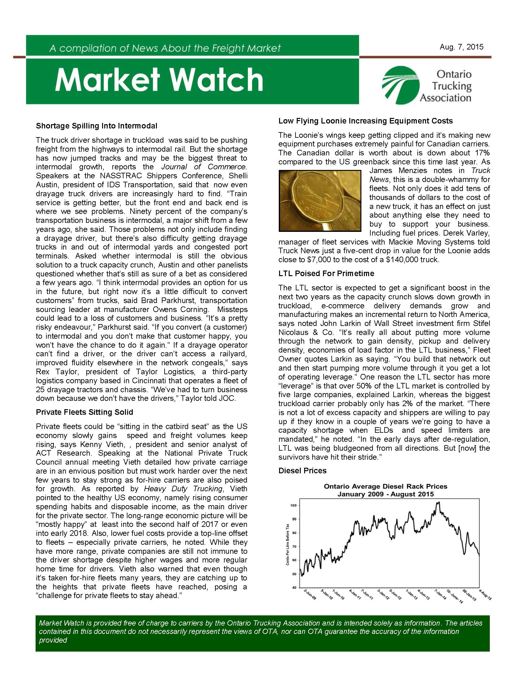 OTA Market Watch Newsletter