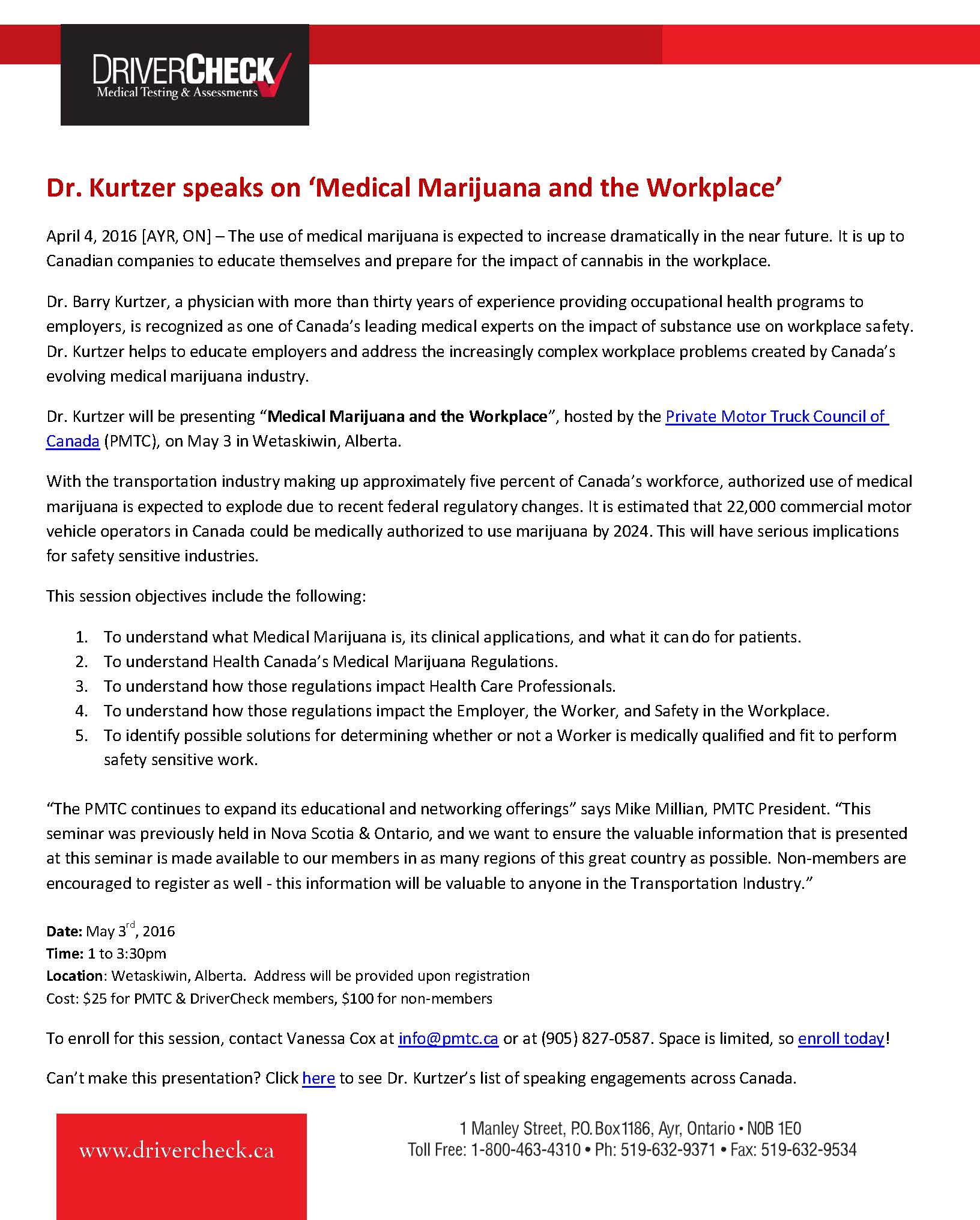 PMTC Hosts Medical Marijuana and the Workplace Seminar_Page_1