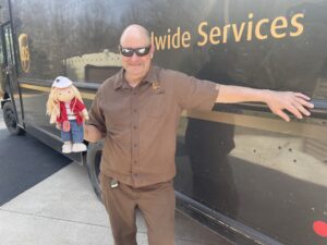 The story of Clare, the truck driver doll, a series of coincidences